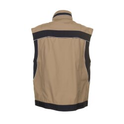 PLANAM Herren Weste PLALINE Canvas Sand/Schwarz
