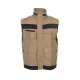 PLANAM Herren Weste PLALINE Canvas Sand/Schwarz
