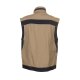 PLANAM Herren Weste PLALINE Canvas Sand/Schwarz
