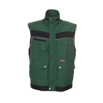 PLANAM Herren Weste PLALINE Canvas Grün/Schwarz