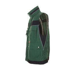 PLANAM Herren Weste PLALINE Canvas Grün/Schwarz