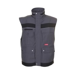 PLANAM Herren Weste PLALINE Canvas Schiefer/Schwarz