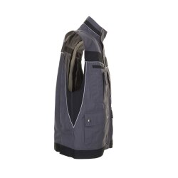 PLANAM Herren Weste PLALINE Canvas Schiefer/Schwarz