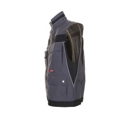 PLANAM Herren Weste PLALINE Canvas Schiefer/Schwarz
