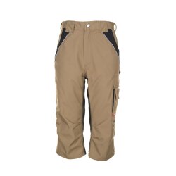 PLANAM Herren ¾-Hose PLALINE Canvas Sand/Schwarz