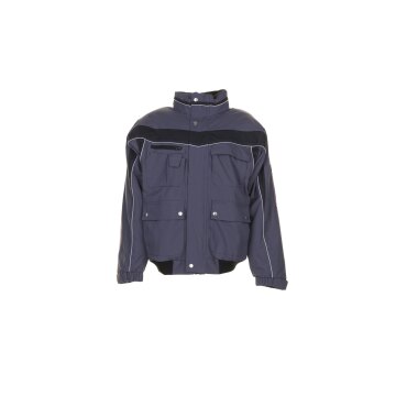 PLANAM Herren Blouson PLALINE PU-beschichtet Schiefer/Schwarz