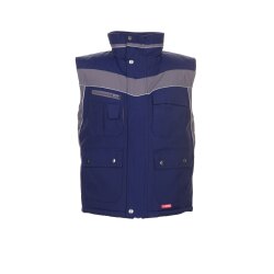 PLANAM Herren Winterweste PLALINE PU-beschichtet Marine/Zink
