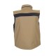 PLANAM Herren Winterweste PLALINE PU-beschichtet Sand/Schwarz