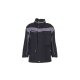 PLANAM Herren Allwetterjacke PLALINE PU-beschichtet Schwarz/Zink
