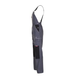 PLANAM Herren Latzhose CANVAS-320 Reflex CORDURA® Grau/Schwarz