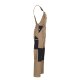 PLANAM Herren Latzhose CANVAS-320 Reflex CORDURA® Khaki/Schwarz