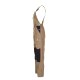 PLANAM Herren Latzhose CANVAS-320 Reflex CORDURA® Khaki/Schwarz