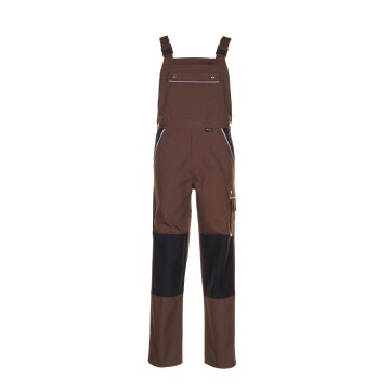 PLANAM Herren Latzhose CANVAS-320 Reflex CORDURA® Braun/Schwarz