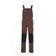 PLANAM Herren Latzhose CANVAS-320 Reflex CORDURA® Braun/Schwarz