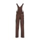 PLANAM Herren Latzhose CANVAS-320 Reflex CORDURA® Braun/Schwarz
