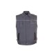PLANAM Herren Weste CANVAS-320 Reflex CORDURA® Grau/Schwarz