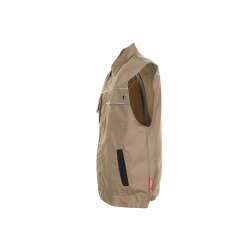 PLANAM Herren Weste CANVAS-320 Reflex CORDURA® Khaki/Schwarz