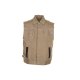 PLANAM Herren Weste CANVAS-320 Reflex CORDURA® Khaki/Schwarz