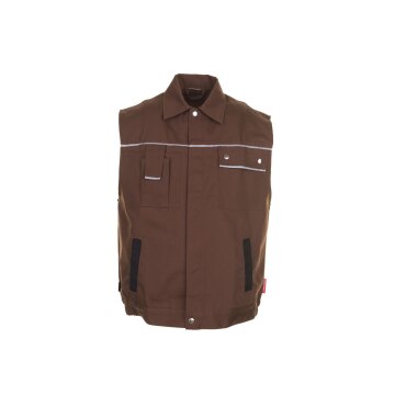 PLANAM Herren Weste CANVAS-320 Reflex CORDURA® Braun/Schwarz