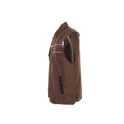 PLANAM Herren Weste CANVAS-320 Reflex CORDURA® Braun/Schwarz