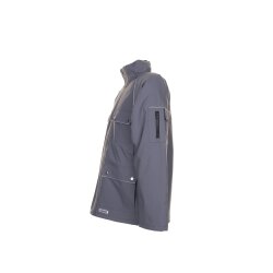 PLANAM Herren Winterparka CANVAS-320 PU-beschichtet Grau/Schwarz