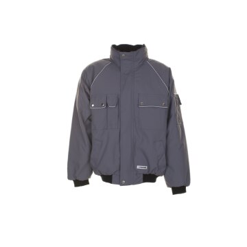 PLANAM Herren Winterblouson CANVAS-320  Grau/Schwarz