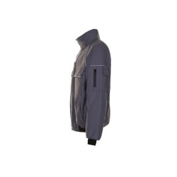 PLANAM Herren Winterblouson CANVAS-320  Grau/Schwarz
