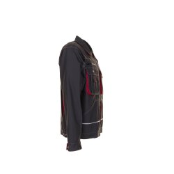 PLANAM Herren Bundjacke BASALT Langarm Kragen Anthrazit/Rot
