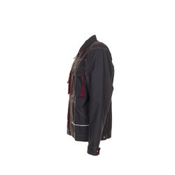 PLANAM Herren Bundjacke BASALT Langarm Kragen Anthrazit/Rot