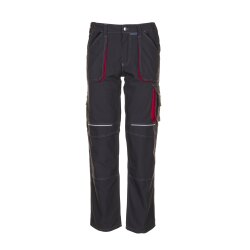 PLANAM Herren Bundhose BASALT Cargotaschen Anthrazit/Rot