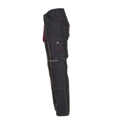 PLANAM Herren Bundhose BASALT Cargotaschen Anthrazit/Rot