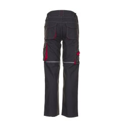 PLANAM Herren Bundhose BASALT Cargotaschen Anthrazit/Rot