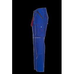 PLANAM Herren Bundhose BASALT Cargotaschen Kornblumenblau/Rot
