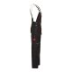 PLANAM Herren Latzhose BASALT Cargotaschen Anthrazit/Rot