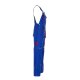 PLANAM Herren Latzhose BASALT Cargotaschen Kornblumenblau/Rot