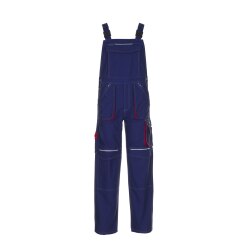 PLANAM Herren Latzhose BASALT Cargotaschen Marine/Rot