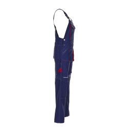 PLANAM Herren Latzhose BASALT Cargotaschen Marine/Rot