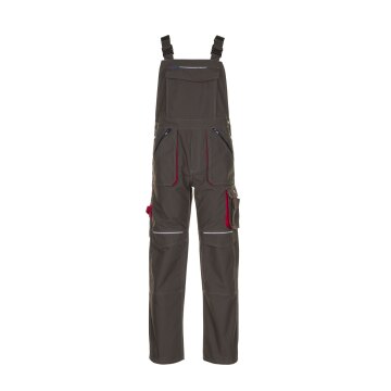 PLANAM Herren Latzhose BASALT Cargotaschen Olivgrün/Rot