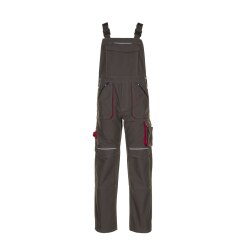 PLANAM Herren Latzhose BASALT Cargotaschen Olivgrün/Rot