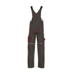 PLANAM Herren Latzhose BASALT Cargotaschen Olivgrün/Rot