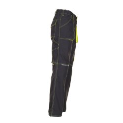 PLANAM Herren Bundhose BASALT - NEON Anthrazit/Gelb