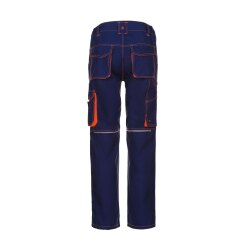 PLANAM Herren Bundhose BASALT-NEON Marine/Orange