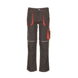 PLANAM Herren Bundhose BASALT-NEON Olivgrün/Orange
