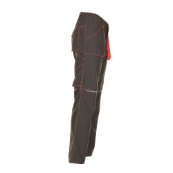 PLANAM Herren Bundhose BASALT-NEON Olivgrün/Orange