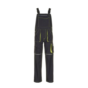 PLANAM Herren Latzhose BASALT-NEON Latztasche Anthrazit/Gelb