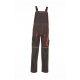 PLANAM Herren Latzhose BASALT-NEON Latztasche Olivgrün/Orange