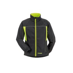 PLANAM Herren Softshelljacke BASALT-NEON Anthrazit/Gelb