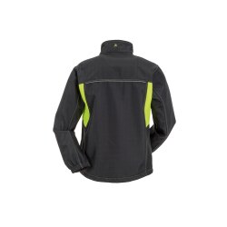 PLANAM Herren Softshelljacke BASALT-NEON Anthrazit/Gelb