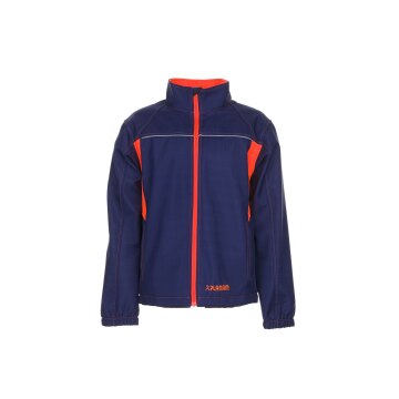 PLANAM Herren Softshelljacke BASALT-NEON Marine/Orange