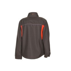 PLANAM Herren Softshelljacke BASALT-NEON Olivgrün/Orange